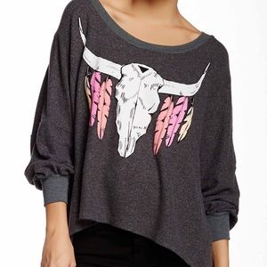 NWT's Wildfox Outlaw baggy crop sweater